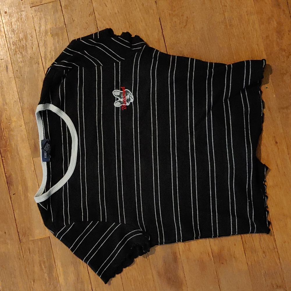 Black and White Striped, Cropped, Forever 21